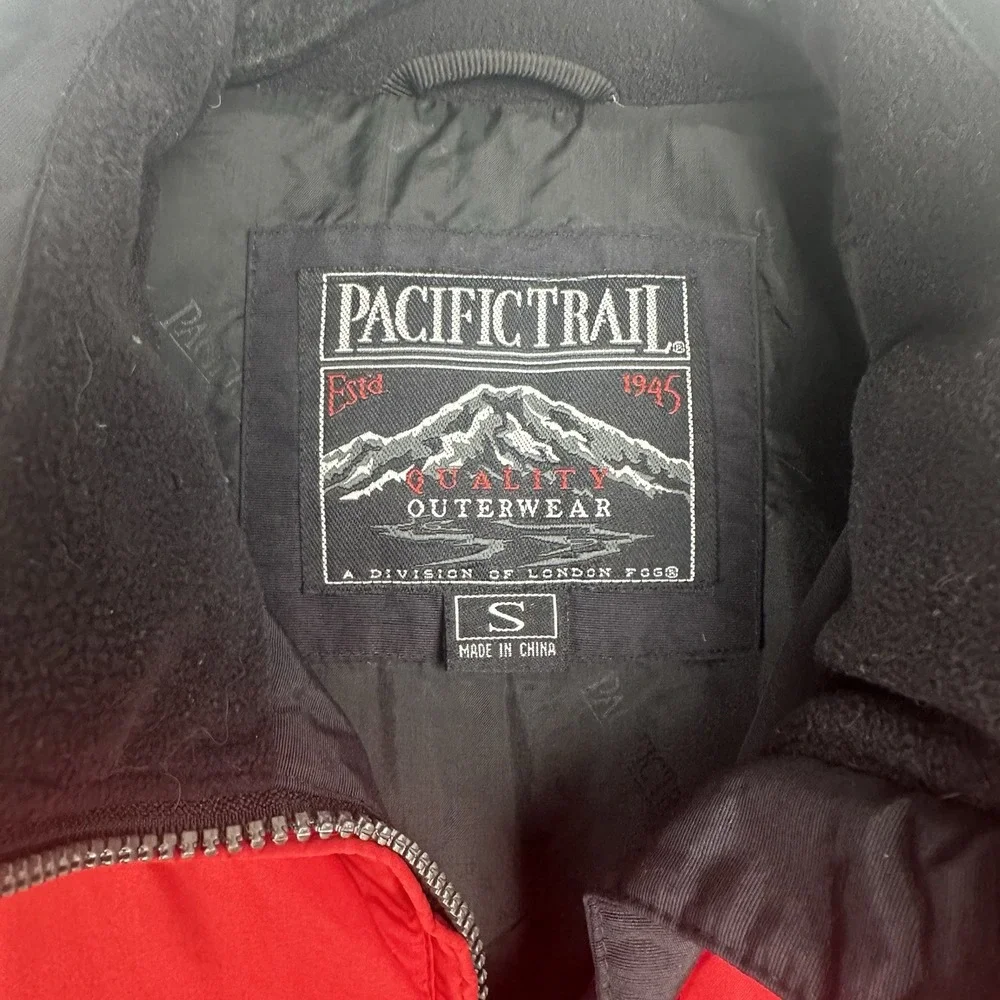 Pacific Trail Women's Puffer Coat Size Small Red Down Water Fowl Outdoors Winter